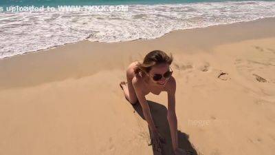 Cabo Verde Nude Beach With Leona Mia on freefilmz.com