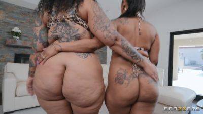 Porsha Carrera and BADKITYYY - ebony moms sharing big cock in threesome hardcore - Usa on freefilmz.com