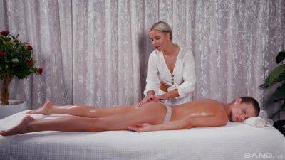 True lesbian lust on the massage table for two broads with amazing lines on freefilmz.com