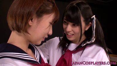 Saki Miyanaga cosplays as Hisa Takei, eating hisa out in Kiyosu high-tech lesbian action - Japan on freefilmz.com