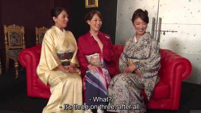 Reiko Kobayakawa and Akari Asagiri plus friend kimono sex party - Japan on freefilmz.com