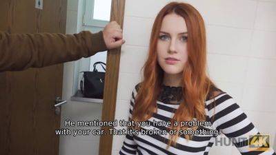 Hot red head GF gets cuckolded by her rich BF in POV reality porn - Czech Republic on freefilmz.com