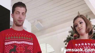 StepSis gets her family's christmas sex tape all figured out on freefilmz.com