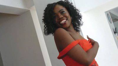 Cute Black Amateur Babe Tricked in Fake Model Audition Cumshot on freefilmz.com