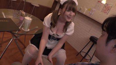 CG2306- A lewd blowjob from a blonde beauty clerk at a maid cafe on freefilmz.com