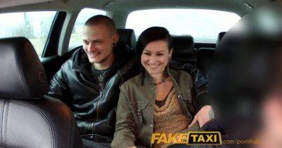 Lulu jung joins a steamy threesome in a fake taxi cab on freefilmz.com