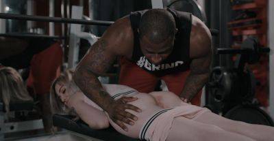 Black lover tries p***e pussy at the gym in remarkable interracial on freefilmz.com