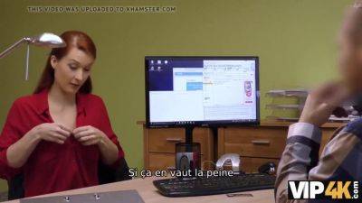 Isabella Lui's massive knockers bounce as she takes it hard in the office - Czech Republic on freefilmz.com