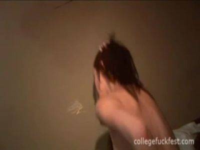 Filthy college teen fucks cock on freefilmz.com