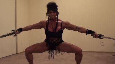 Marital Arts Female Bodybuilder Could Slice And Dice You, Kick Your Ass! on freefilmz.com