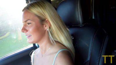 Sexy 20 Year Old Blonde Cheats On Her Boyfriend In Parking Lot With Lacy Tate - Usa on freefilmz.com