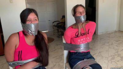 Bratty Online Bullies Bound And Gagged By An Angry Milf! on freefilmz.com
