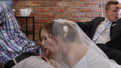 Bride rides father-in-law's dick and swallows in the end on freefilmz.com