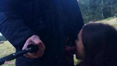 Hiyouth - Risky Outdoor Blowjob. We Were Walking In The - Russia on freefilmz.com