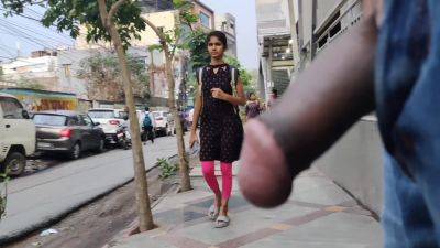 Flashing my dick at metro station - India on freefilmz.com
