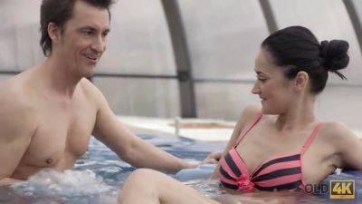 Petite Czech amateur teases and pleases an old man in a jacuzzi - Czech Republic on freefilmz.com