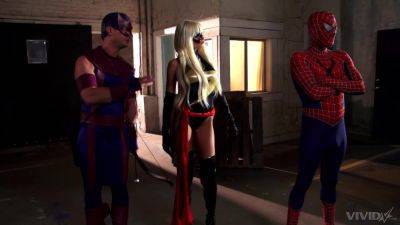 Premium role play display with super heroes craving sex the hard way on freefilmz.com