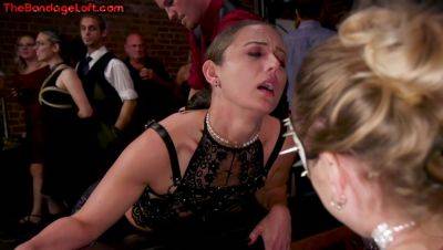 BDSM bitches love fucking in group sex at public place on freefilmz.com