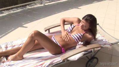 Dominika C Basking in Spanish Sunlight - Spain on freefilmz.com