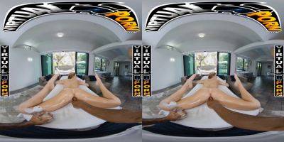 Khloe Kapri's sensual 3D VR Massage & fuck with Jay Bangher & Bvr18545 on freefilmz.com