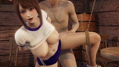 3D Asian suspended babe from Honey Select 2 video game gets fucked hard on freefilmz.com