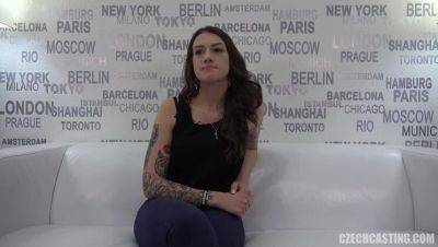 Superior Jolana: The Inked Brunette with Petite Charms - Czech Republic on freefilmz.com