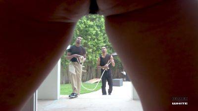 Gardeners called in by Marica Hase for filling all her holes with piss clean-up BIW024 - PissVids - Usa on freefilmz.com