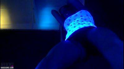 Nikki Black Light Stripper Video on freefilmz.com