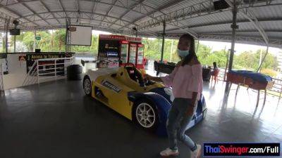 Cute Thai amateur teen girlfriend go karting and recorded on video after - Thailand on freefilmz.com