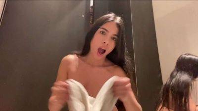 Latin Babe Marianamx Caught Jerking Off in Store Fitting Room on freefilmz.com