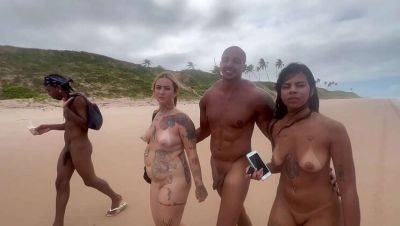 Nude Beach Fun with Hot Teens in Bahia on freefilmz.com