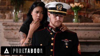 PURE TABOO Lonely Widow Dana Vespoli Wants Stepson To Wear Gone Husband Military Uniform & Fuck Her on freefilmz.com