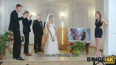 Blonde bride caught cheating during the wedding! - Bride4K - Czech Republic on freefilmz.com