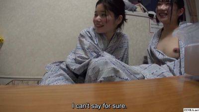Slim Petite Japanese Cutie Enjoy Their First Lesbian Sex After Taking Bath Together - Japan on freefilmz.com