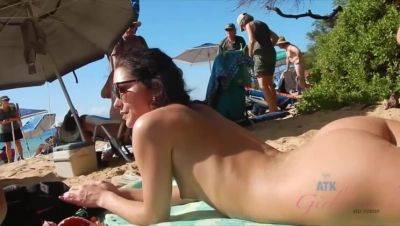 Zoe Bloom's Day Out at the Nude Beach - Amateur Pov on freefilmz.com