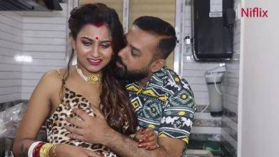 Indian Wife Honeymoon Sex In Kitchen With Her Husband - India on freefilmz.com