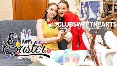 Happy Easter Lesbians Humping for ClubSweethearts on freefilmz.com