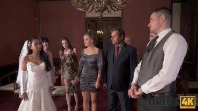 BRIDE4K. Small cheap wedding turns into public fucking action of the brides on freefilmz.com