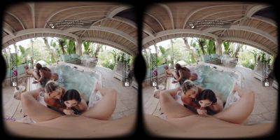 VR Bangers Super Hot Outdoors Orgy Sex With 4 Hot Girls VR Porn on freefilmz.com