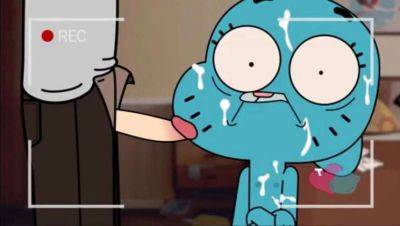 Uncensored Gumball Toon Action: Blowjob & Handjob 3D Hentai on freefilmz.com