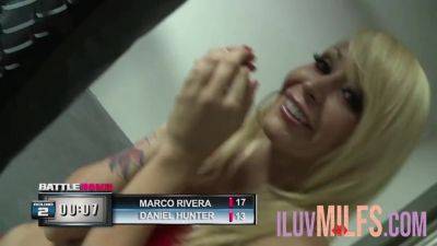 Tattooed blonde loves to fuck and suck big dick - Usa on freefilmz.com