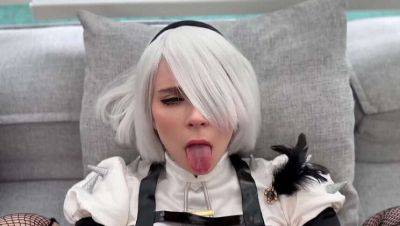 Sweetie Fox as 2B from NieR: Automata Gets Her Tight Pussy Fucked Every Which Way & Cum On Her Face - Amateur Cosplay on freefilmz.com