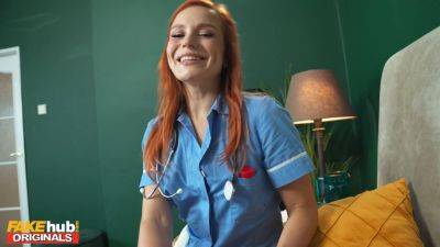 Clemence audiard, the perfect nurse, has to take a sperm sample from a hot patient on freefilmz.com