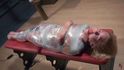 Darina Experiences Multiple Orgasms Through Magic Wand Mummification on freefilmz.com