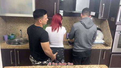 Cheating Wife Gets Groped While Husband Cooks: NTR Cuckold Experience with Yostin Quiles & Palomino Vergara on freefilmz.com