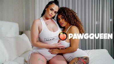 PAWGQueen Interracial Lesbians Twerking and Strap-on Fucking on freefilmz.com