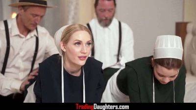 Amish Stepdads Trade Stepdaughters - Adrianna Jade, Emma Starletto on freefilmz.com