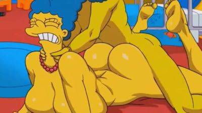 Marge Simpson assfucked in GYM locker room - Porn Cartoon on freefilmz.com