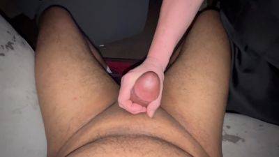 Hand Job Cock Stroking And Cum On My Balls on freefilmz.com