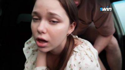 2 - Stepsister Paid With A Blowjob For A Ride. Fucked In The Car - Deluxe Bitch on freefilmz.com